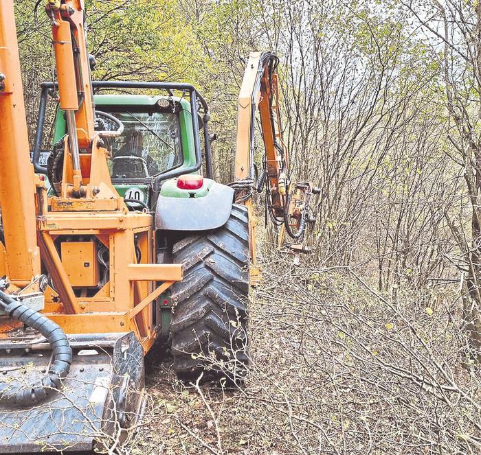 Arbeiten am Naheradweg 2022 11 10 Radweg Foto