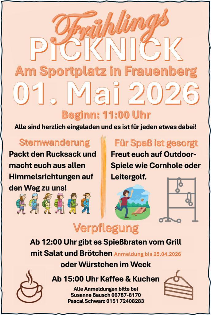 Frühlingspicknick des FC Lauretta Frauenberg 2026 04 24 Fruehlingspicknick Foto