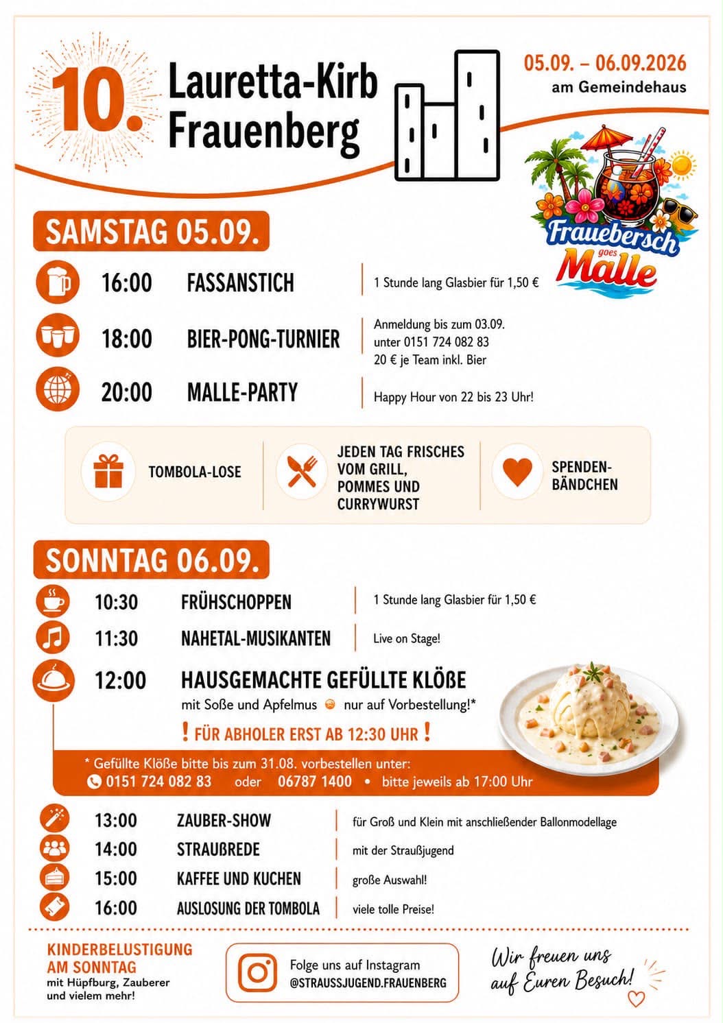 Flyer zur Kirb 2026 08 06 Kirb Flyer Foto